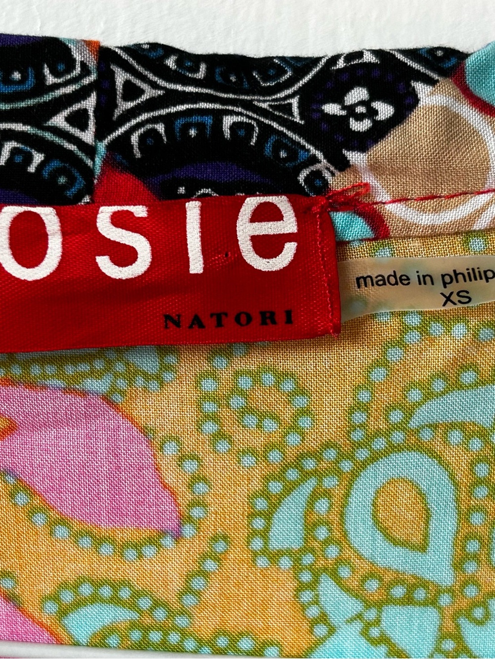 Josie Natori Multicolor Patchwork Kimono Robe XS - Picture 5 of 7